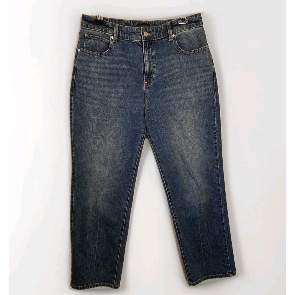 Talbots‎ Women's High Waist Relaxed Fit Jeans Size 12P Palisades Wash Straight